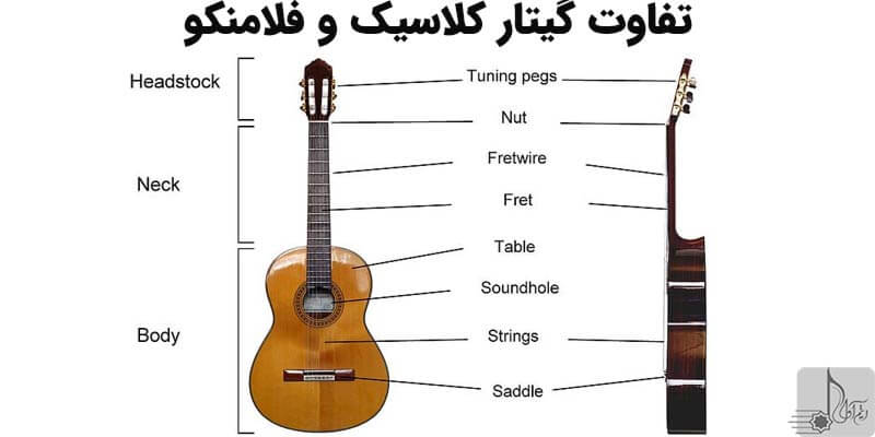 تفاوت سبک گیتار کلاسیک و فلامنکو در چیست